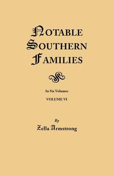 portada notable southern families. volume vi (en Inglés)