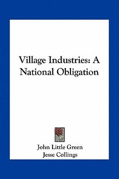 portada village industries: a national obligation