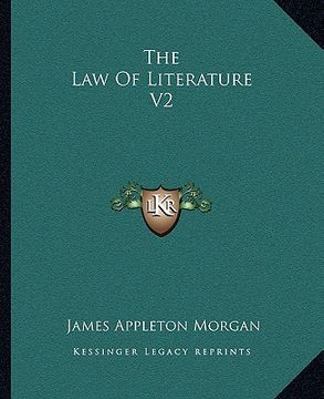 portada the law of literature v2 (en Inglés)