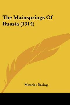 portada the mainsprings of russia (1914) (in English)
