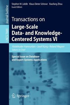 portada transactions on large-scale data- and knowledge-centered systems vi: special issue on database- and expert-systems applications (en Inglés)
