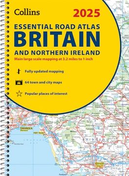 portada 2025 Collins Essential Road Atlas Britain and Northern Ireland: A4 Spiral