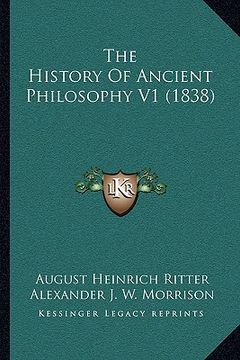 portada the history of ancient philosophy v1 (1838) (en Inglés)