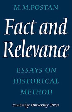portada Fact and Relevance: Essays on Historical Method: 0 (en Inglés)
