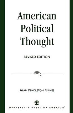 portada american political thought (en Inglés)