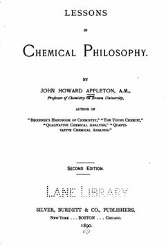 portada Lessons in Chemical Philosophy