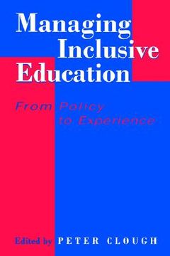 portada managing inclusive education: from policy to experience