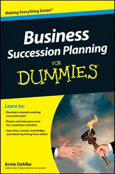 portada business succession planning for dummies (en Inglés)