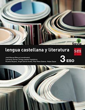 portada Lengua castellana y literatura. 3 ESO. Savia