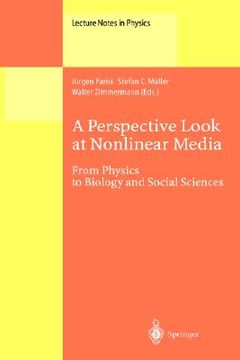 portada a perspective look at nonlinear media: from physics to biology and social sciences