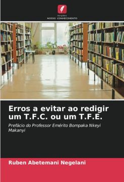 portada Erros a Evitar ao Redigir um T. F. C. Ou um T. F. Er