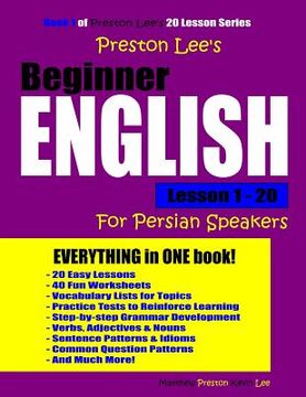 portada Preston Lee's Beginner English Lesson 1 - 20 For Persian Speakers (en Inglés)