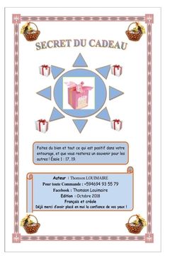 portada Secret Du Cadeau (en Francés)
