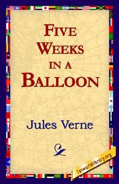 portada five weeks in a balloon (en Inglés)