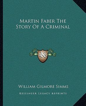 portada martin faber the story of a criminal (in English)
