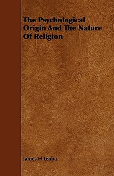 portada the psychological origin and the nature of religion (en Inglés)
