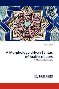 portada a morphology-driven syntax of arabic clauses (en Inglés)