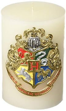 portada Harry Potter Hogwarts Vela de Insignia Esculpida