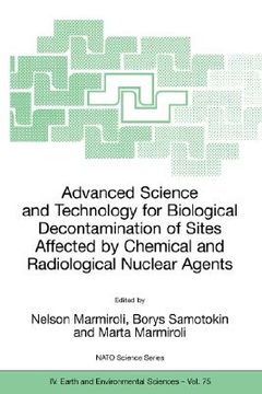 portada advanced science and technology for biological decontamination of sites affected by chemical and radiological nuclear agents (en Inglés)