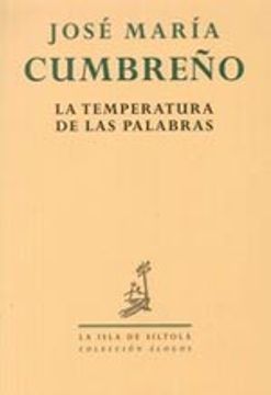 portada La temperatura de las palabras (Colección Álogos)