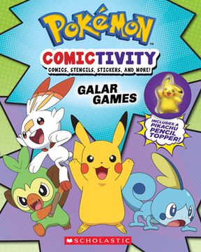 portada Pokemon: Comictivity Book #1: Galar Games: Comics, Stencils, Stickers, and More! (in English)