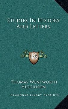 portada studies in history and letters (in English)