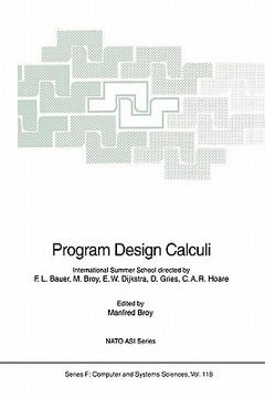 portada program design calculi (in English)