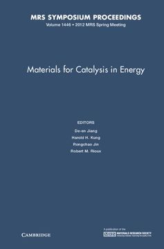 portada Materials for Catalysis in Energy: Volume 1446 (Mrs Proceedings) (en Inglés)