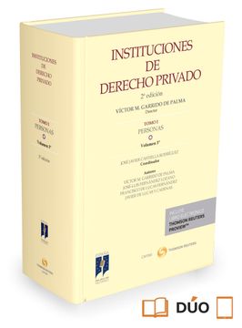 portada Instituciones de Derecho Privado (2ª Ed. ) Tomo i Personas Vol. 3 (Instituciones Derecho Privado)