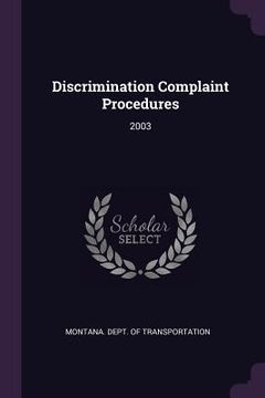 portada Discrimination Complaint Procedures: 2003 (in English)
