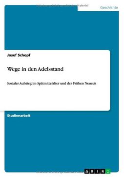 portada Wege in den Adelsstand (German Edition)