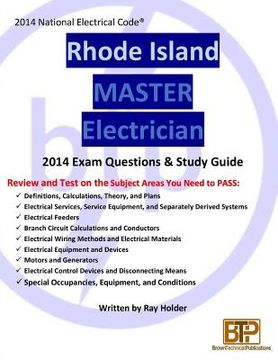 portada Rhode Island 2014 Master Electrician Study Guide (in English)