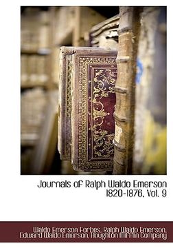 portada journals of ralph waldo emerson 1820-1876, vol. 9 (en Inglés)