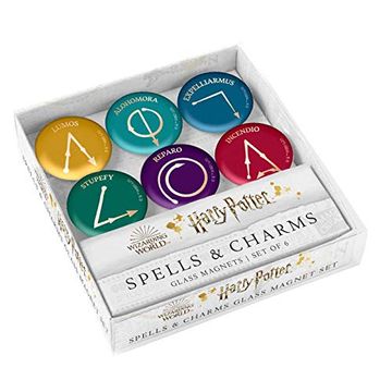 portada Harry Potter: Spells and Charms Glass Magnet set (Set of 6) (en Inglés)
