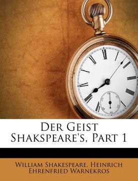 portada der geist shakspeare's, part 1 (en Inglés)