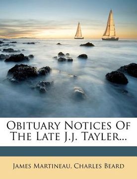 portada obituary notices of the late j.j. tayler... (in English)