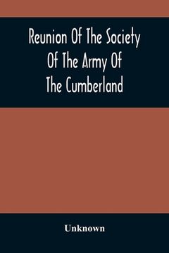 portada Reunion Of The Society Of The Army Of The Cumberland (en Inglés)