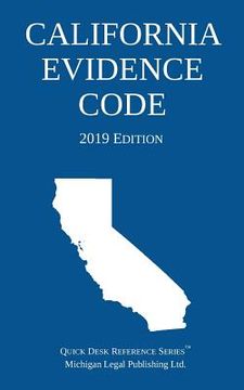 portada California Evidence Code; 2019 Edition (in English)