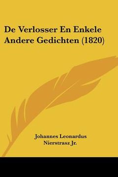 portada De Verlosser En Enkele Andere Gedichten (1820)