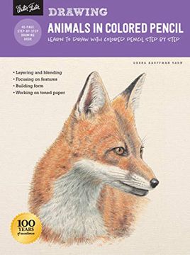 portada Drawing: Animals in Colored Pencil: Learn to Draw With Colored Pencil Step by Step (How to Draw & Paint) (in English)
