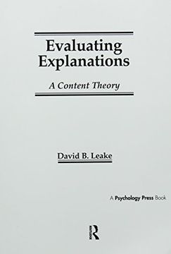 portada Evaluating Explanations: A Content Theory (en Inglés)