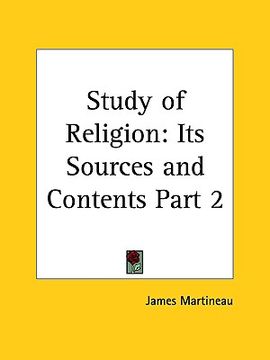 portada study of religion: its sources and contents part 2 (en Inglés)