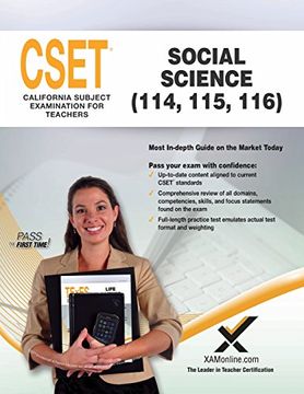 portada 2017 CSET Social Science (114, 115, 116) (California Subject Examination for Teachers)