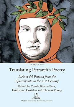 portada Translating Petrarch's Poetry: L'aura del Petrarca From the Quattrocento to the 21St Century (Transcript) (en Inglés)