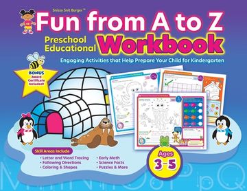 portada Snissy Snit Burger(TM) Fun From A to Z: Preschool Educational Workbook (en Inglés)