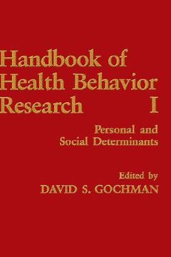 portada handbook of health behavior research i: personal and social determinants (en Inglés)
