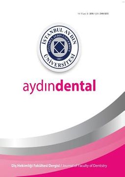 portada Istanbul Aydin University Journal of the Faculty of Dentistry: Year 1 N.1 (in English)