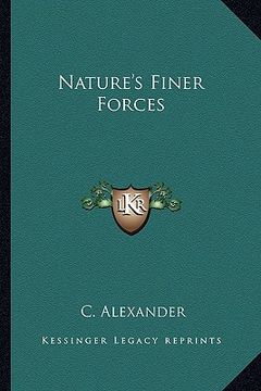 portada nature's finer forces (en Inglés)