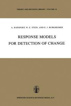 portada Response Models for Detection of Change (en Inglés)