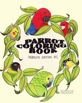 portada parrot coloring book (en Inglés)